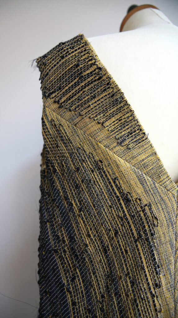 Marianne Kemp - couture dress - Chtristball Twill 2014 backside dress shoulder