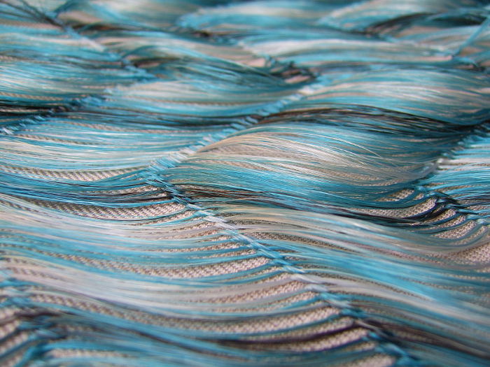 Marianne Kemp -Turquoise Horsehair close up turquoise horsehair